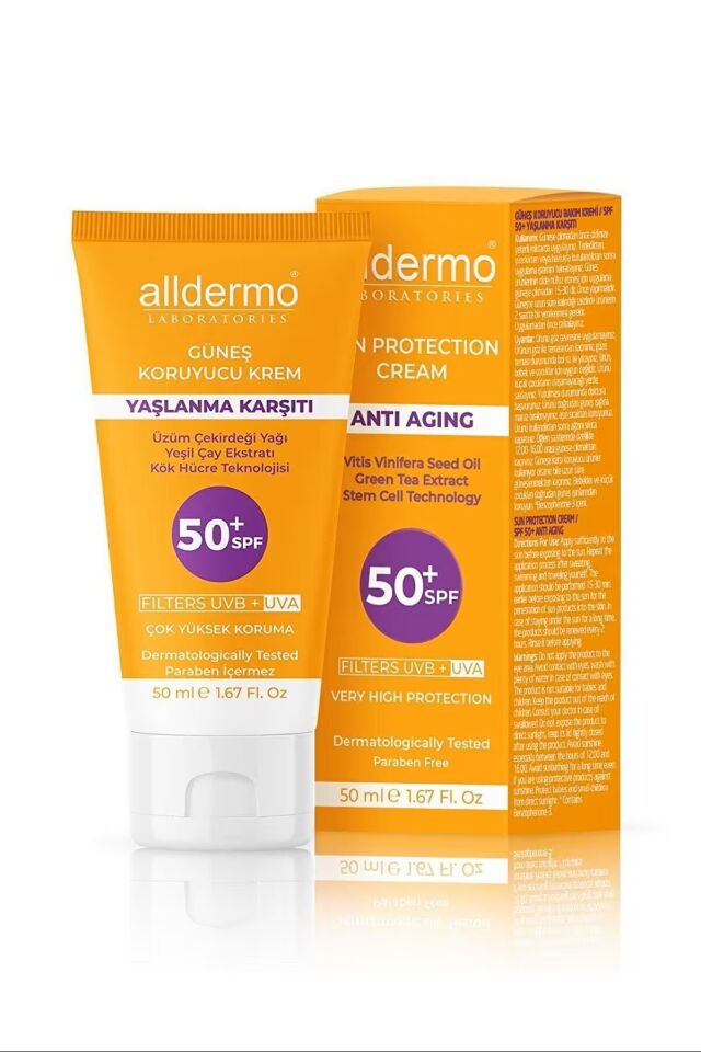 ALLDERMO SPF50 ANTİ-AGİNG KREM 50 ML