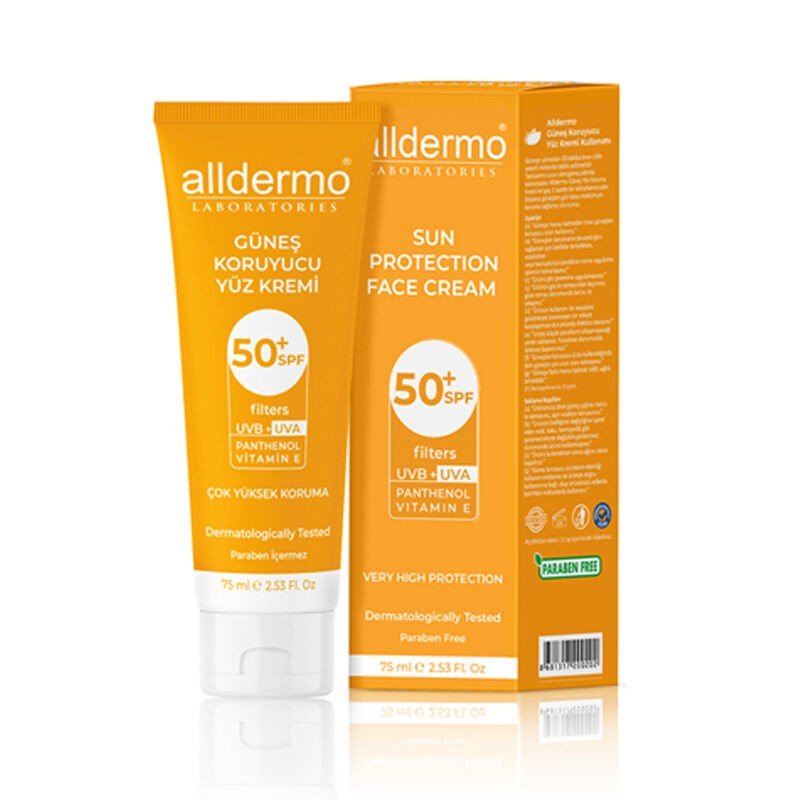 ALLDERMO GÜNEŞ KORUYUCU YÜZ KREMİ SPF50+ 75 ML