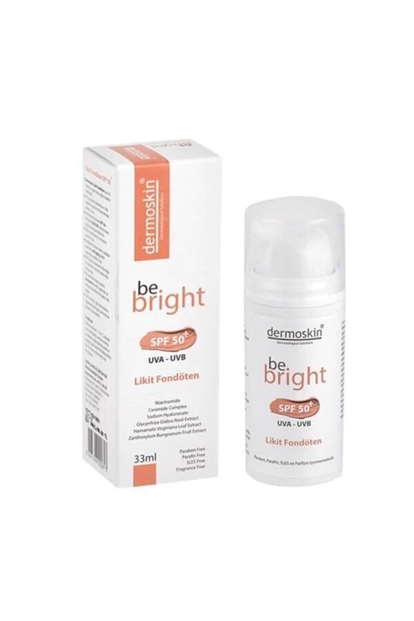 DERMOSKIN BE BRIGHT LIKIT FONDÖTEN SPF 50 33ML
