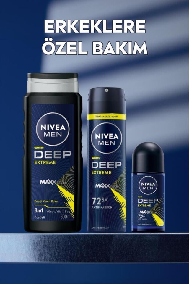 NIVEA MEN DEEP EXTREME ROLL ON 50 ML