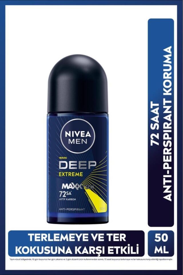 NIVEA MEN DEEP EXTREME ROLL ON 50 ML
