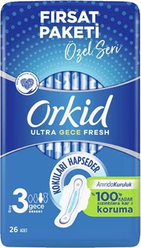 ORKİD ULTRA GECE FRESH BOY 3 - 26 ADET