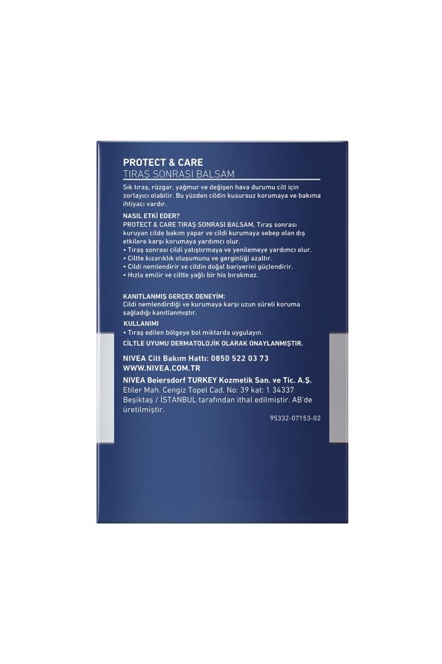 NIVEA MEN PROTECT & CARE TIRAŞ SONRASI BALSAM 100 ML