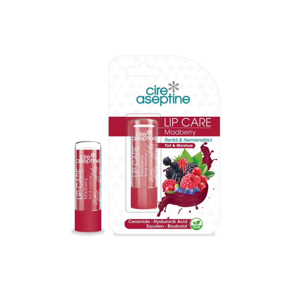 CİRE ASEPTİNE MADBERRY SPF 20 DUDAK BAKIM KREMİ 4.5 G