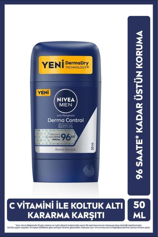 NIVEA MEN STICK DERMA CONTROL CLINICAL 50 ML
