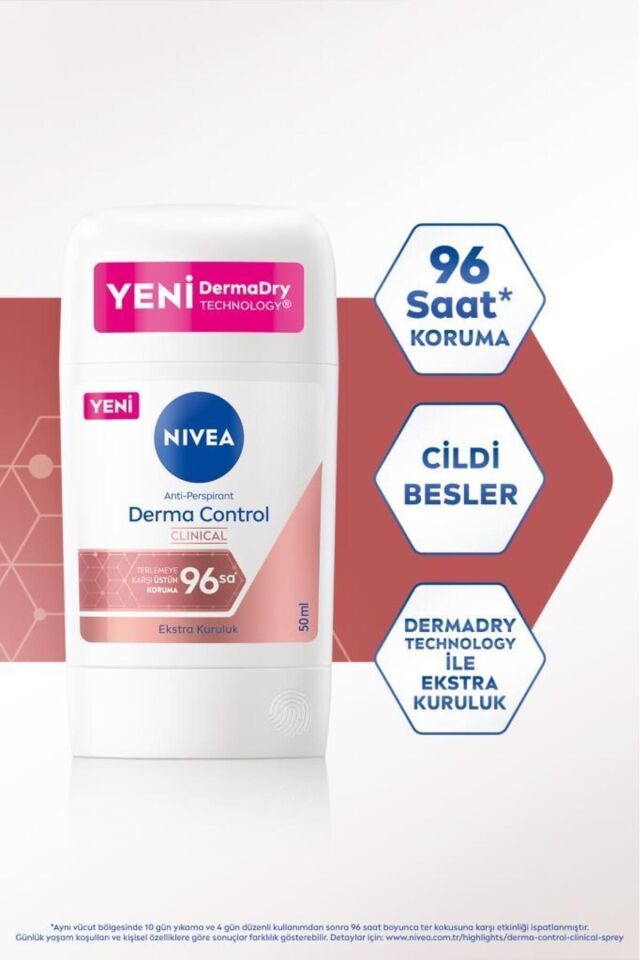 NIVEA WOMEN STICK DERMA CONTROL CLINICAL 50 ML