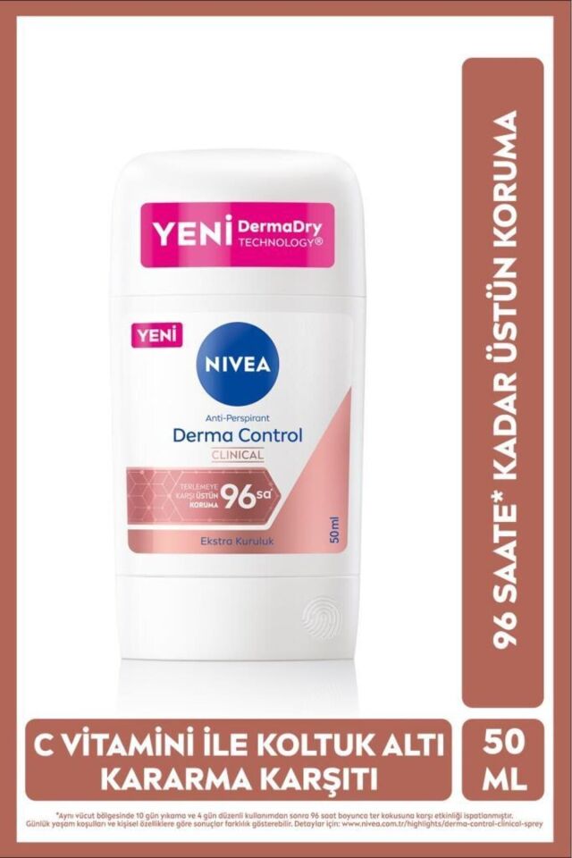 NIVEA WOMEN STICK DERMA CONTROL CLINICAL 50 ML
