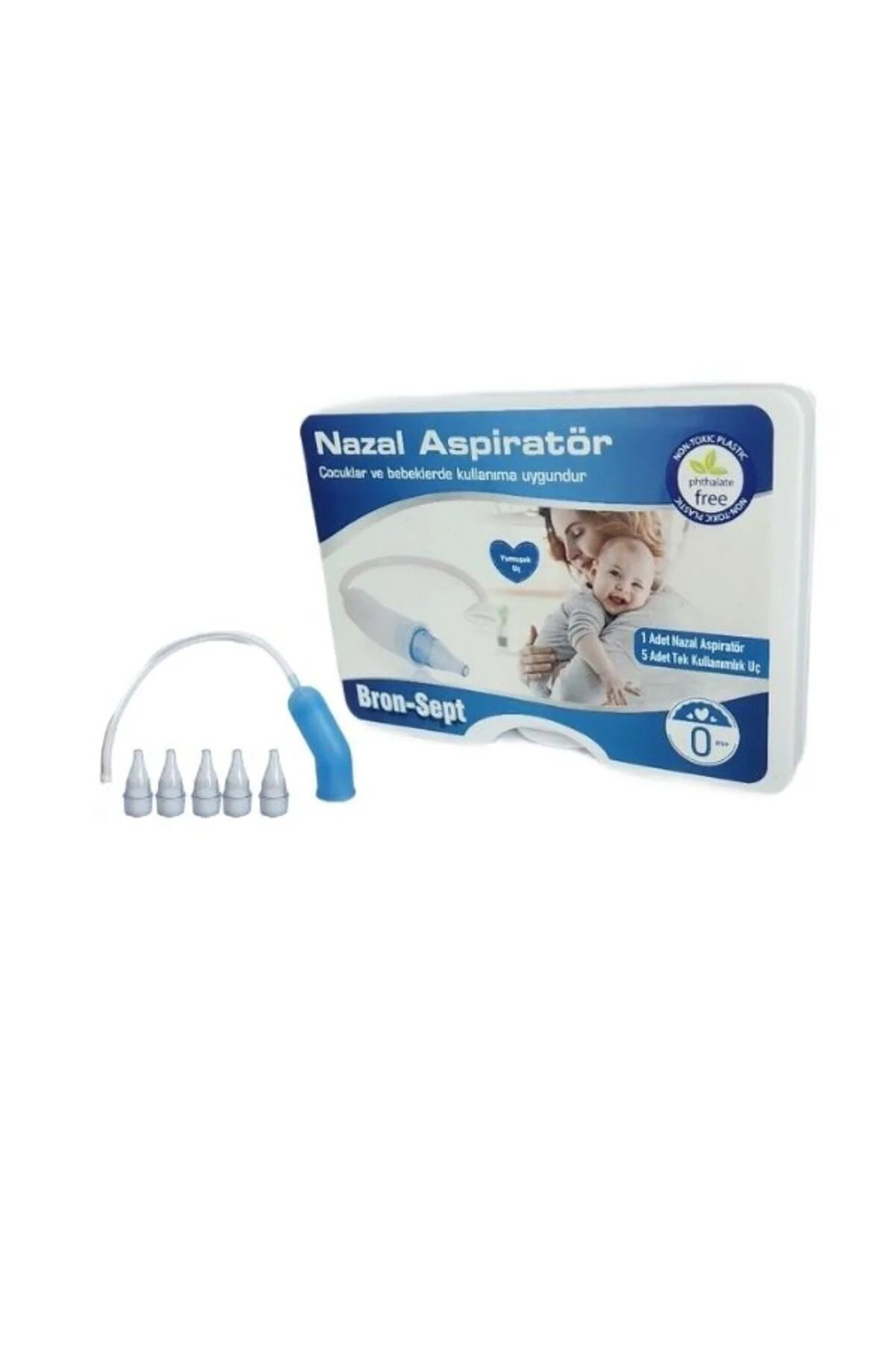 BRON-SEPT NAZAL ASPİRATÖR + YEDEK UÇ 5'Lİ