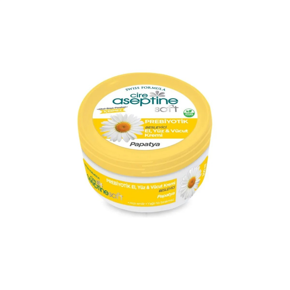 CİRE ASEPTİNE SOFT PREBİYOTİK PAPATYA EL, YÜZ VE VÜCUT KREMİ 300 ML