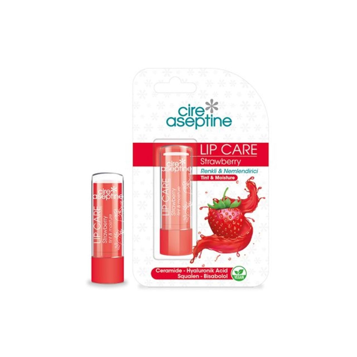 CİRE ASEPTİNE STRAWBERRY TİNTED DUDAK BAKIM KREMİ 4.5 G