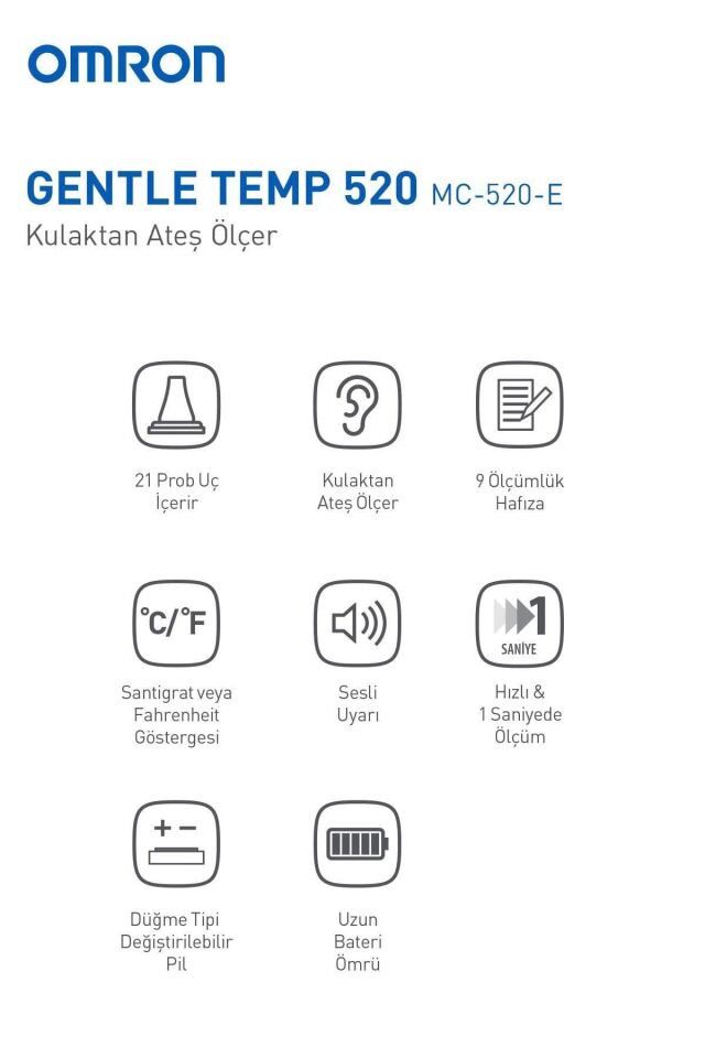 OMRON DERECE MC-520 KULAKTAN