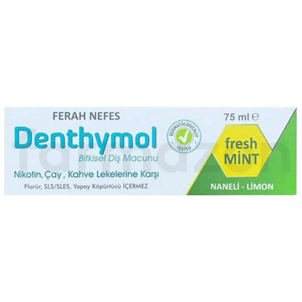 DENTHYMOL BİTKİSEL FERAH NEFES DİŞ MACUNU 75 ML