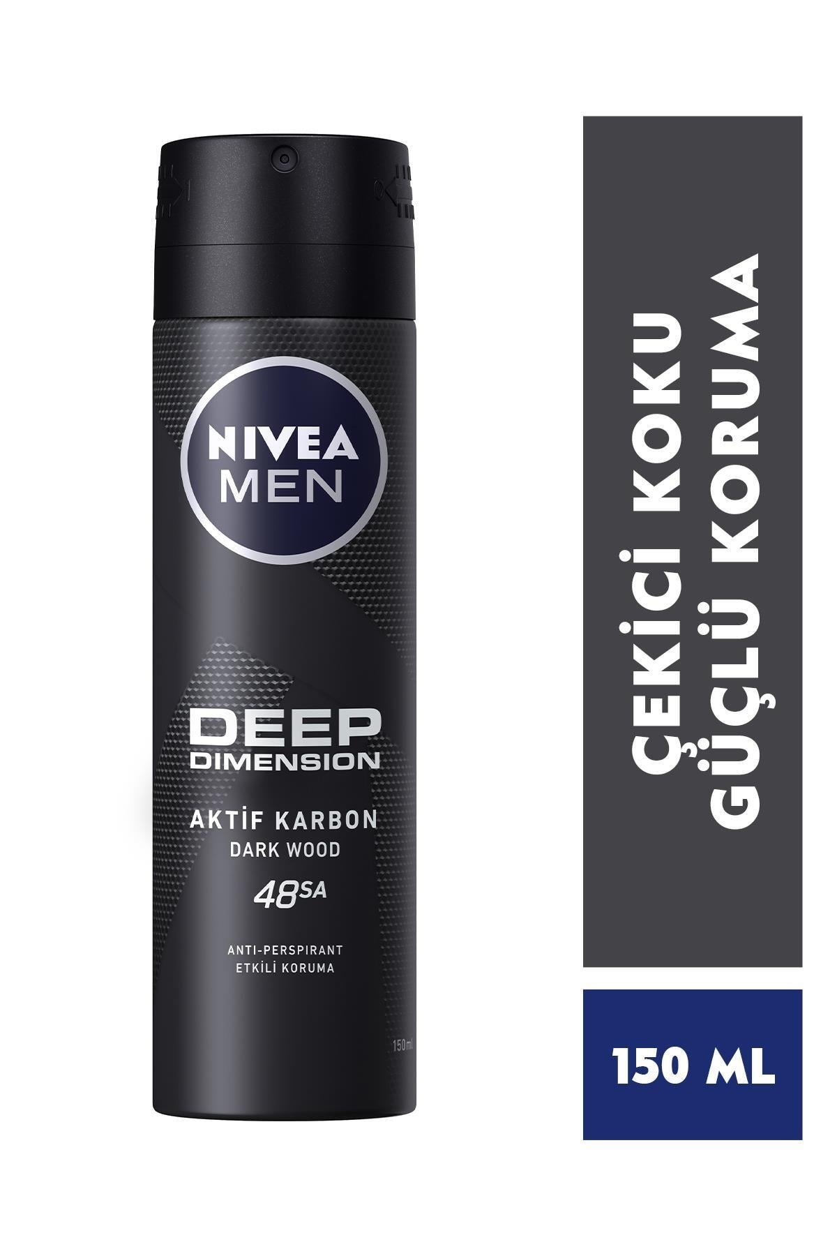 NIVEA DEODORANT FOR MEN SPREY DEEP DIMENSION 150 ML