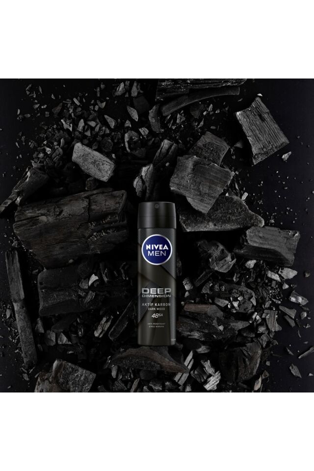 NIVEA DEODORANT FOR MEN SPREY DEEP DIMENSION 150 ML