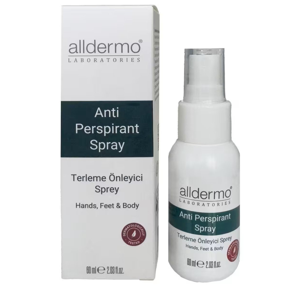 ALLDERMO VÜCUT TERLEME ÖNLEYİCİ SPREY 60 ML