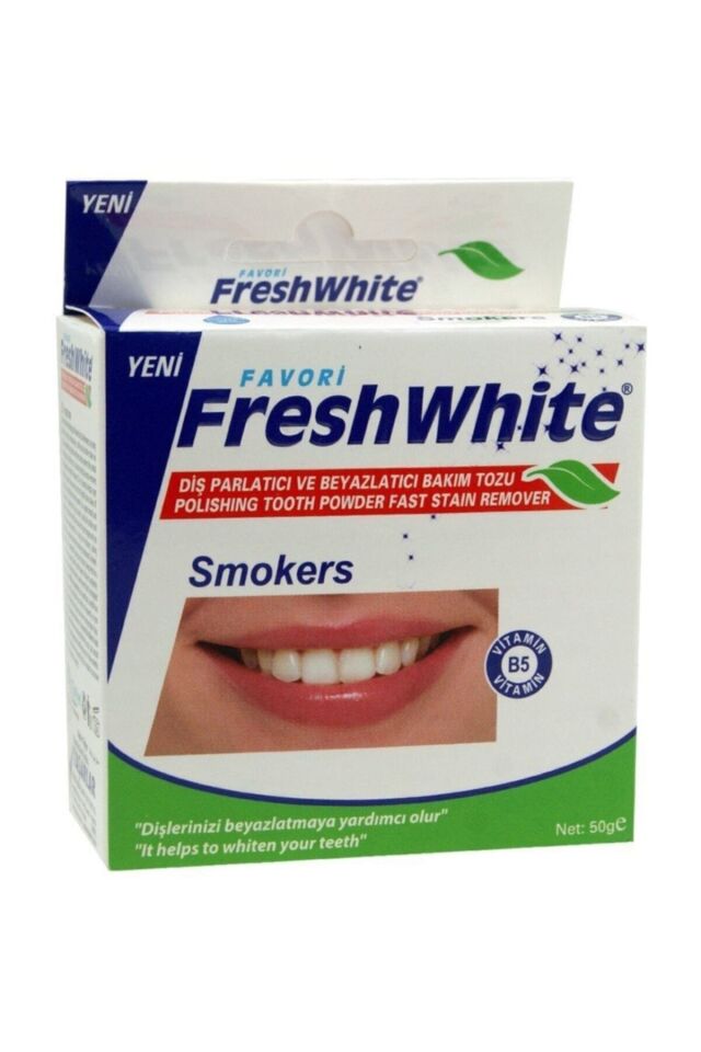 FRESH WHİTE SMOKERS DİŞ TOZU 50 GR