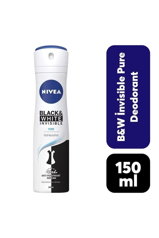 NIVEA DEODORANT BAYAN SPREY PURE INVISIBLE 150 ML