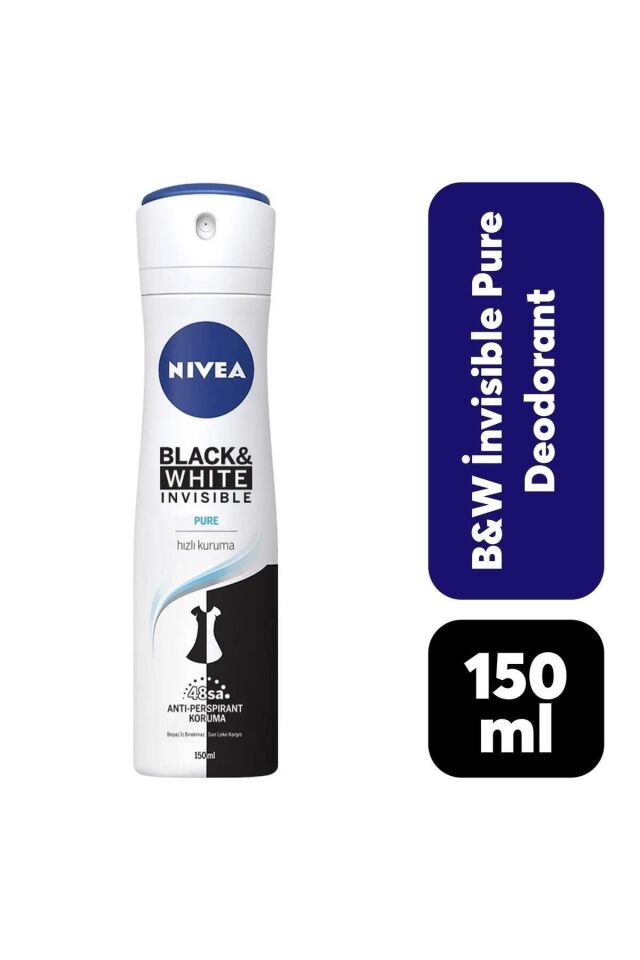 NIVEA DEODORANT BAYAN SPREY PURE INVISIBLE 150 ML