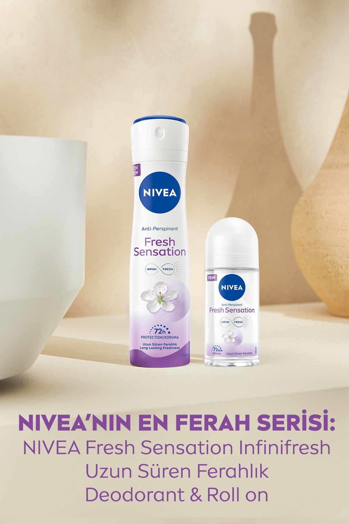 NIVEA DEODORANT BAYAN SPREY FRESH SENSATION 150 ML