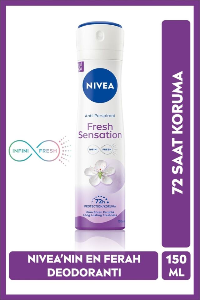 NIVEA DEODORANT BAYAN SPREY FRESH SENSATION 150 ML