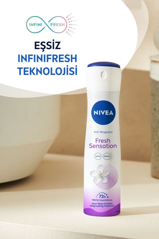 NIVEA DEODORANT BAYAN SPREY FRESH SENSATION 150 ML