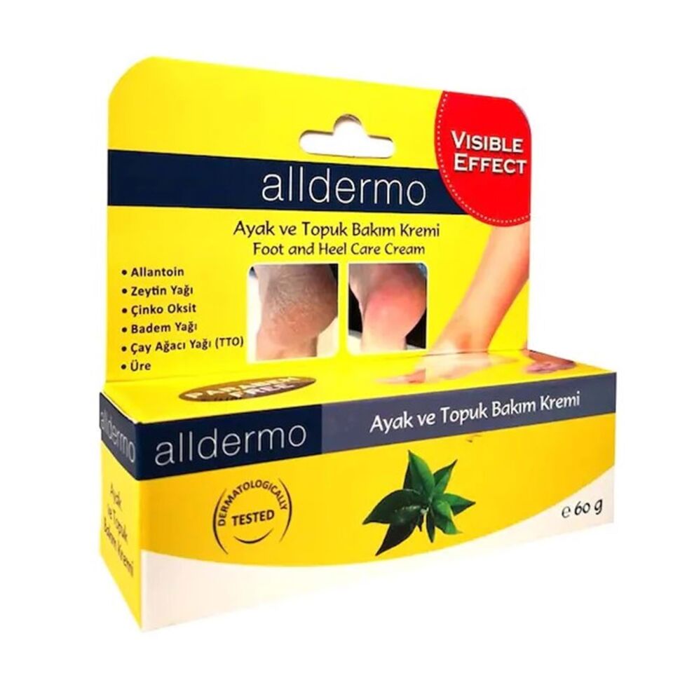 ALLDERMO AYAK BAKIM TOPUK ÇATLAK KREMİ 60 GR