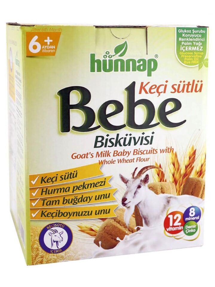 HÜNNAP KEÇİ SÜTLÜ BEBE BİSKÜVİSİ 400 GR