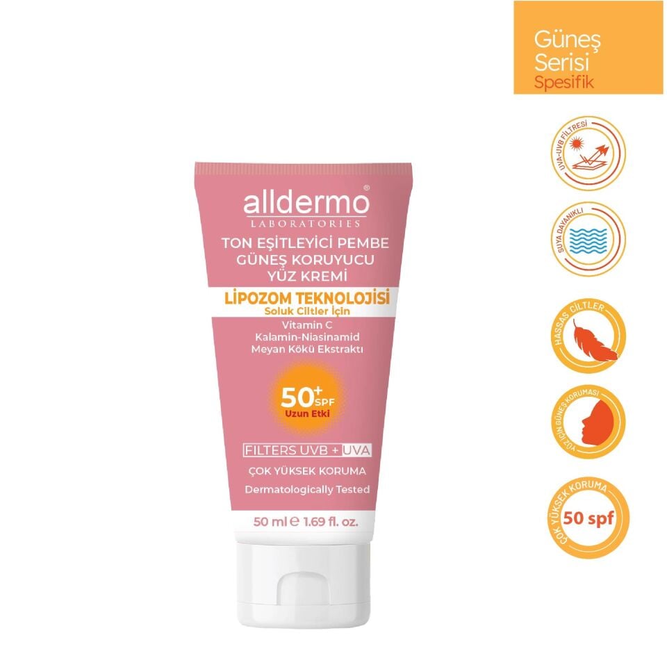 ALLDERMO TON EŞİTLEYİCİ KREM SPF50 50 ML