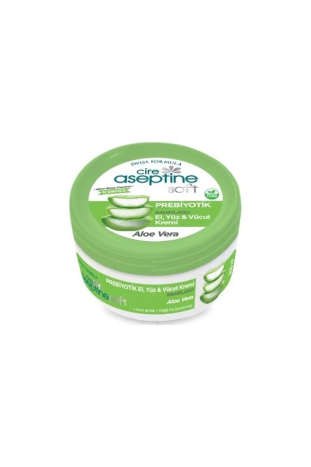 CİRE ASEPTİNE SOFT PREBİYOTİK ALOEVERA EL, YÜZ VE VÜCUT KREMİ 30 ML