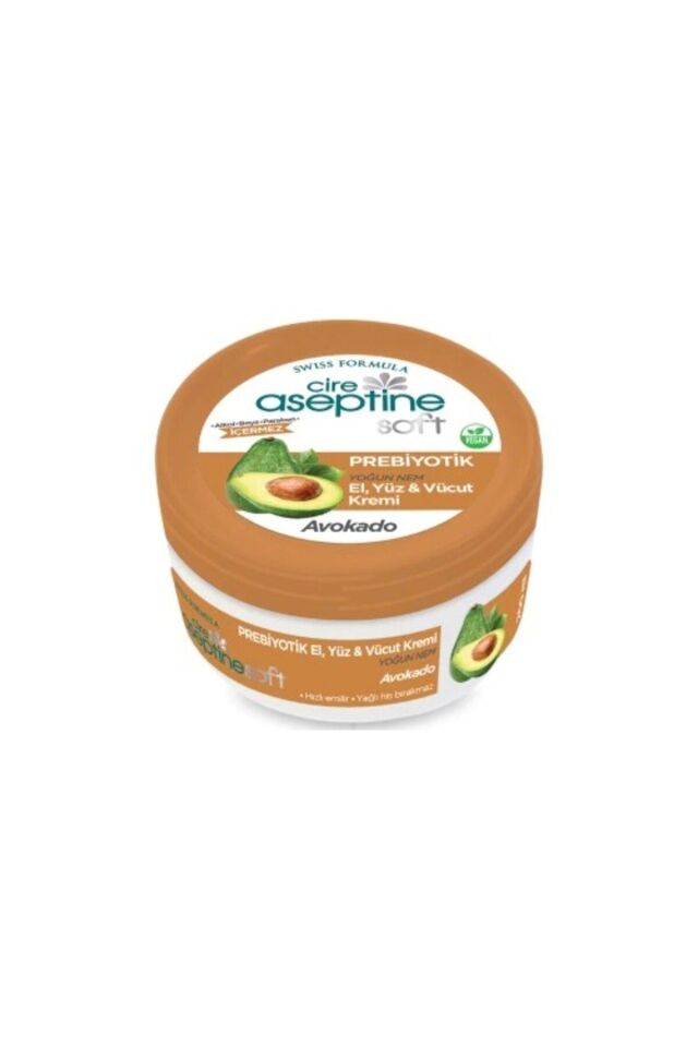 CİRE ASEPTİNE SOFT PREBİYOTİK AVOKADO EL, YÜZ VE VÜCUT KREMİ 30 ML