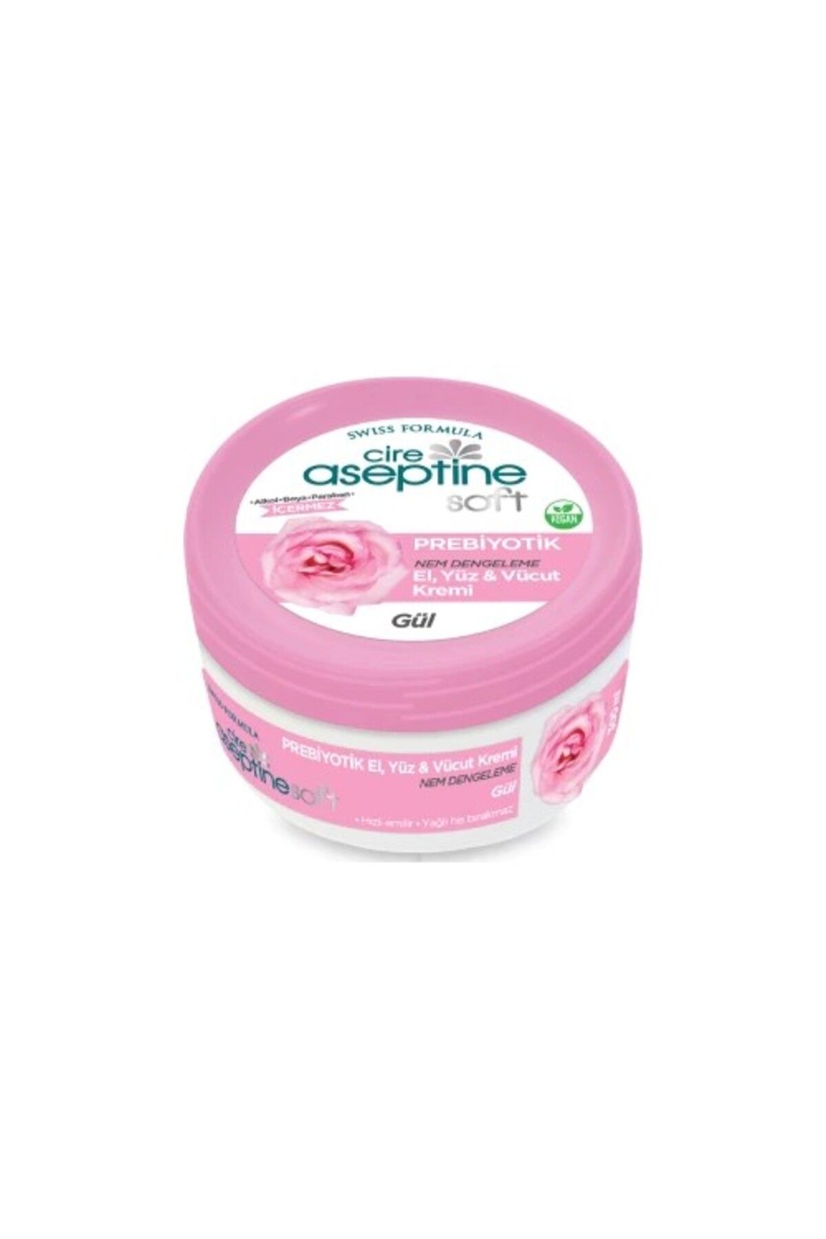 CİRE ASEPTİNE SOFT PREBİYOTİK GÜL EL, YÜZ VE VÜCUT KREMİ 30 ML