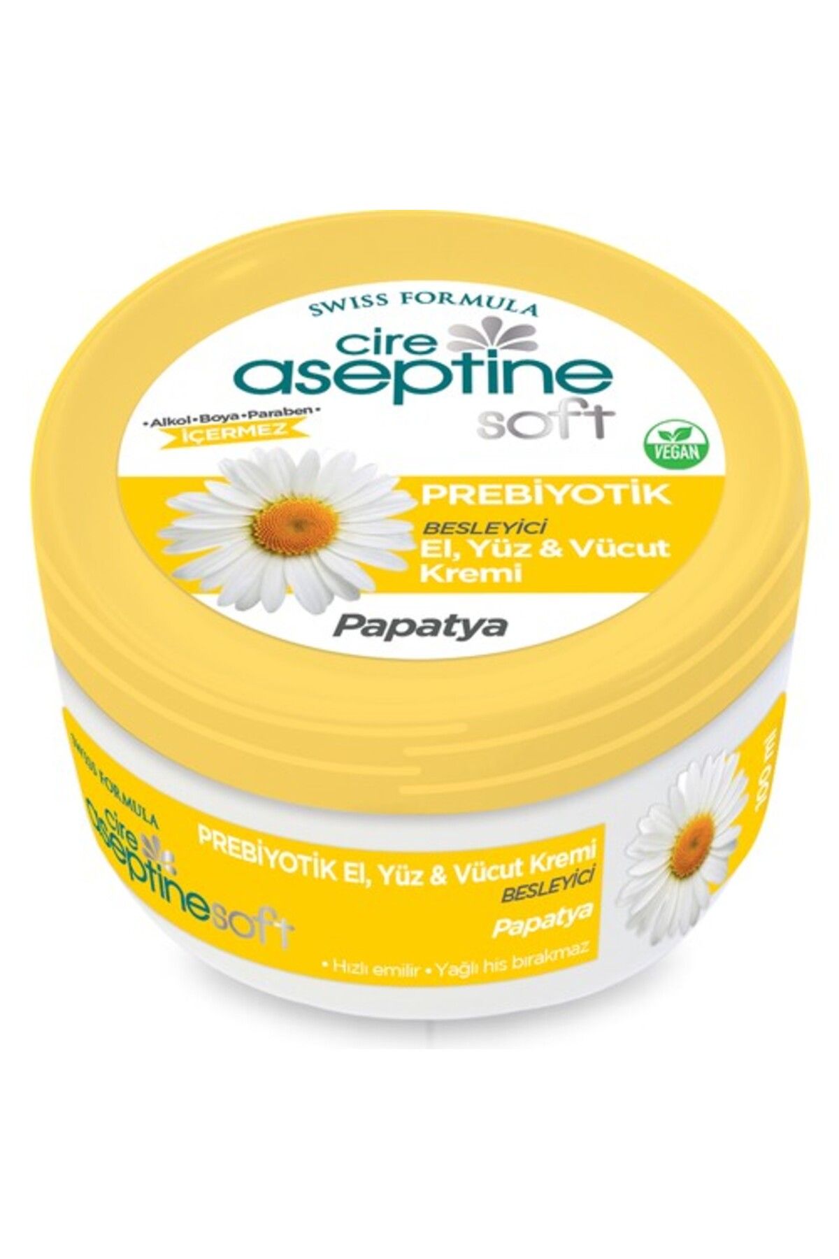 CİRE ASEPTİNE SOFT PREBİYOTİK PAPATYA EL, YÜZ VE VÜCUT KREMİ 100 ML
