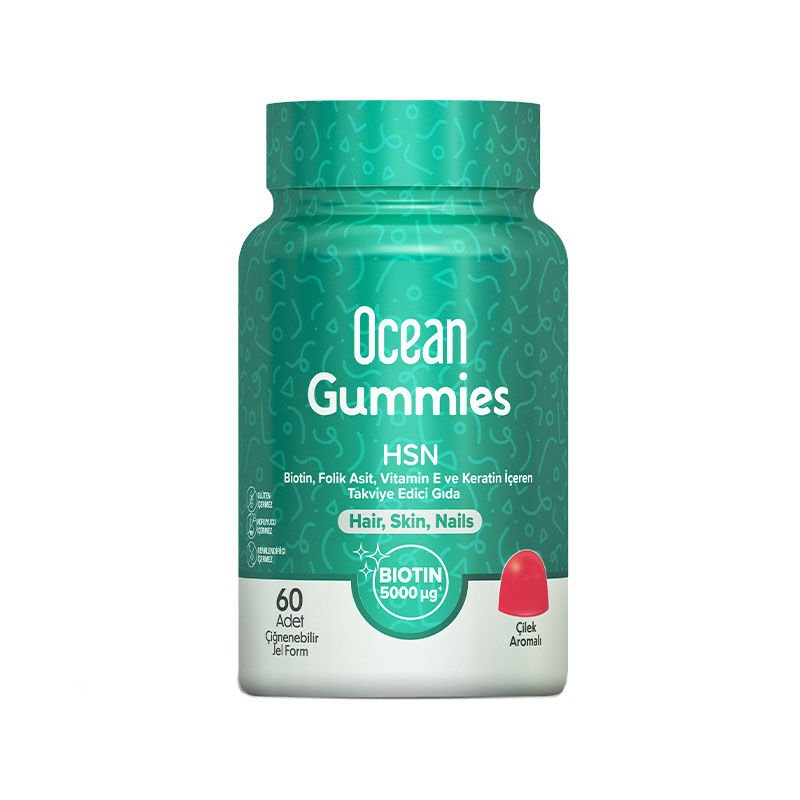 OCEAN GUMMIES HSN 60 ADET ÇİĞNENEBİLİR JEL