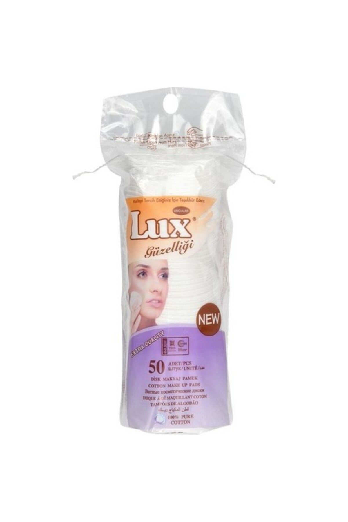 LUX DİSK MAKYAJ PAMUĞU 50'Lİ