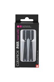 CURAPROX BLACK İS WHİTE TRAVEL FIRÇA YEDEK BAŞLIK 2Lİ