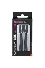 CURAPROX BLACK İS WHİTE TRAVEL FIRÇA YEDEK BAŞLIK 2Lİ
