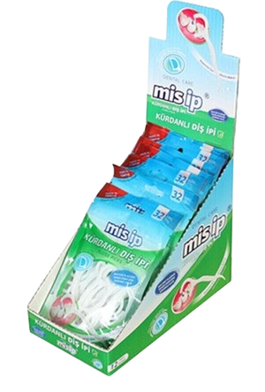 MİSİP KÜRDANLI DİŞ İPİ POŞET 32 Lİ X 12 ADET