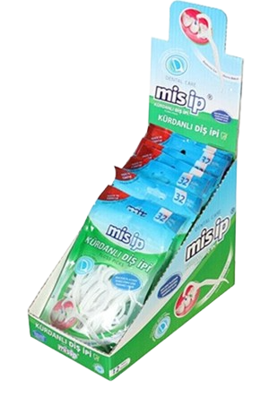 MİSİP KÜRDANLI DİŞ İPİ POŞET 32 Lİ X 12 ADET