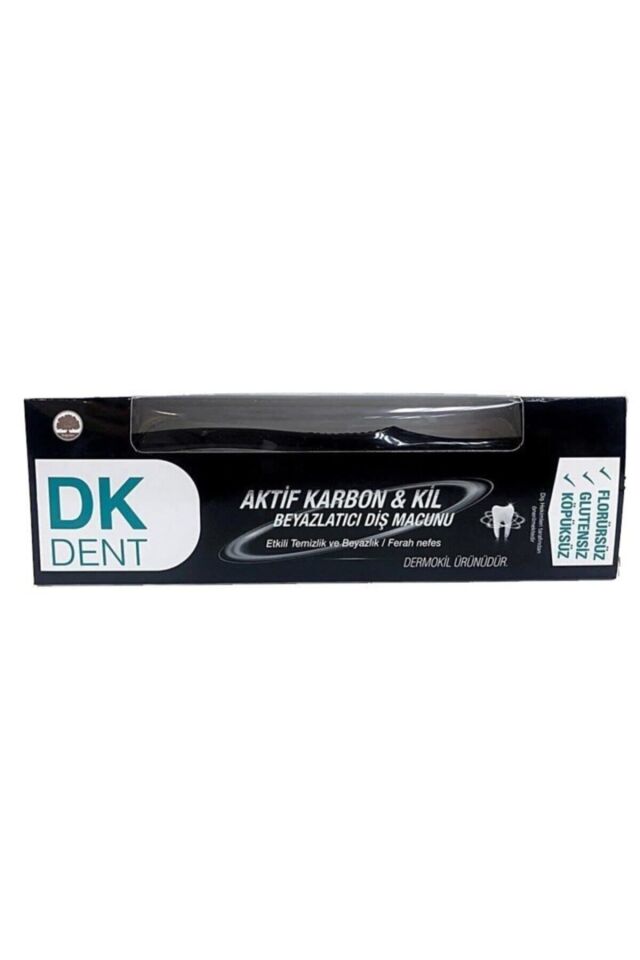 DK DENT DİŞ MACUNU AKTİF KARBON 75ML+FIRÇA HEDİYELİ