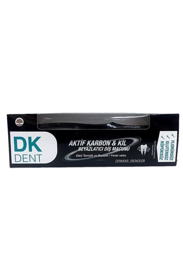 DK DENT DİŞ MACUNU AKTİF KARBON 75ML+FIRÇA HEDİYELİ