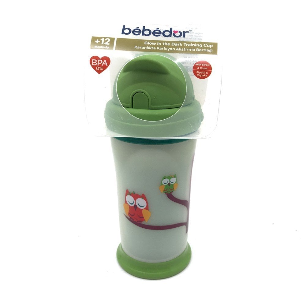 BEBEDOR 7510 KARANLIKTA PARLAYAN PİPETLİ ALIŞTIRMA BARDAĞI 240 ML