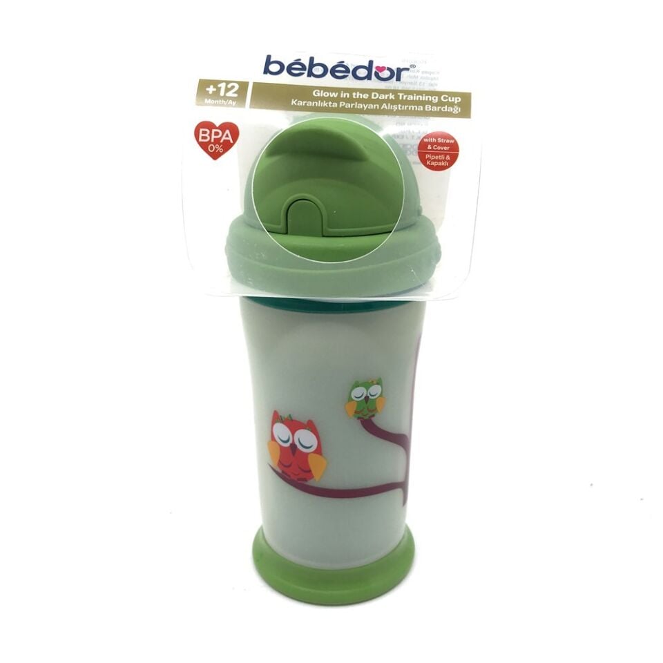BEBEDOR 7510 KARANLIKTA PARLAYAN PİPETLİ ALIŞTIRMA BARDAĞI 240 ML