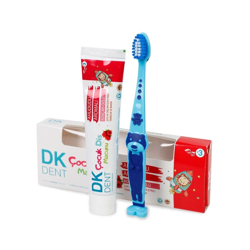 DK DENT DİŞ MACUNU ÇOCUK AHUDUDU 50ML+FIRÇA HEDİYELİ