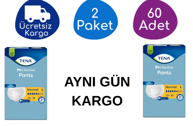 TENA EMİCİ KÜLOT NORMAL LARGE 30'LU X 2 PAKET