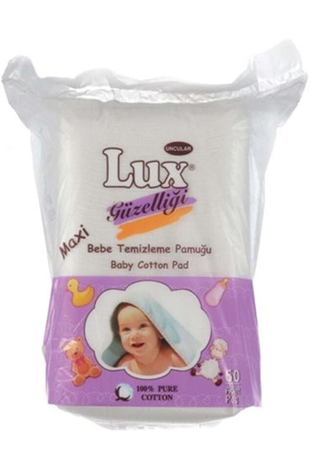 LUX LÜX BEBEK TEMİZLEME PAMUĞU 60 ADET TEKLİ PAKET