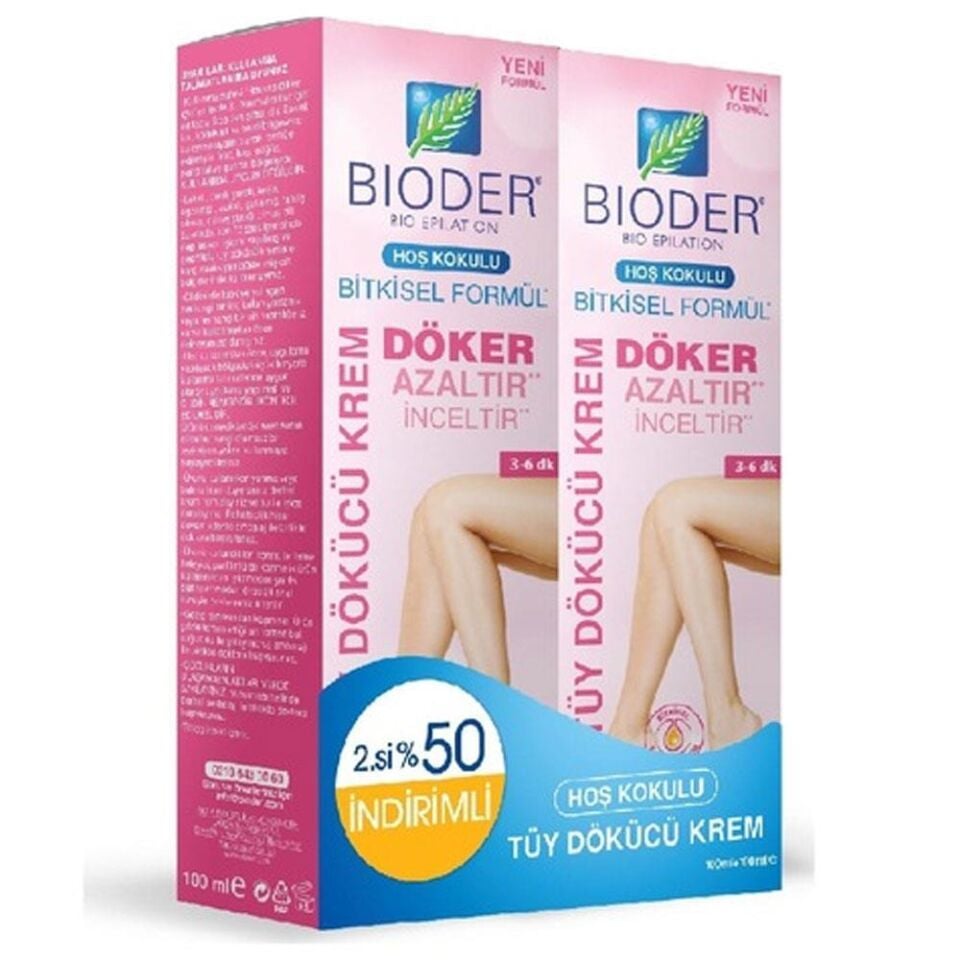 BIODER TÜY DÖKÜCÜ KREM KADINLARA ÖZEL 100 ML - 2. ÜRÜN %50 İNDİRİM ETİKETLİ