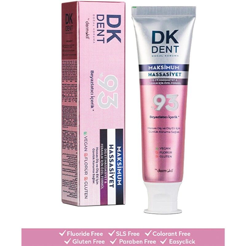 DK DENT MAKSİMUM HASSAS BEYAZLIK DİŞ MACUNU 75 ML