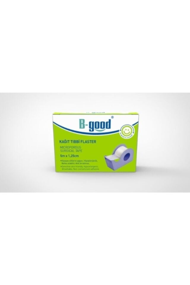 B-GOOD KAĞIT TIBBİ FLASTER 5 M X 1,25 CM