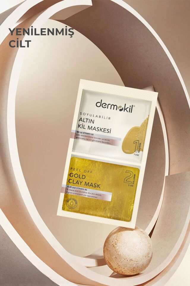 DERMOKİL SOYULABİLİR GOLD MASKE 7,5 ML 2'Lİ
