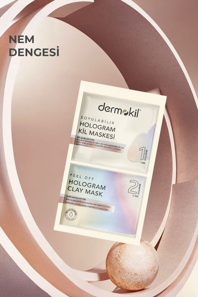 DERMOKİL SOYULABİLİR HOLOGRAM MASKE 2'Lİ 7,5 ML
